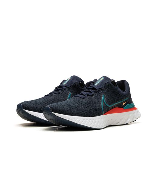 Nike Black React Infinity 3 "obsidian Bright Spruce" Shoes