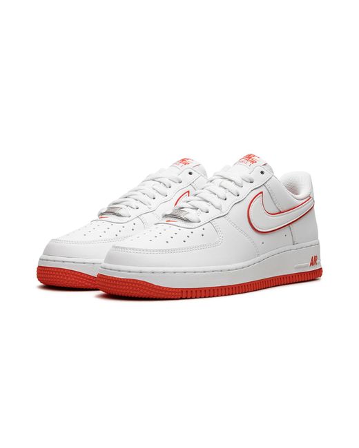 Nike Black Air Force 1 '07 "picante Red" Shoes