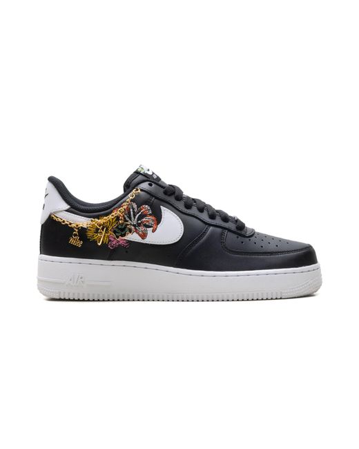 Nike Black Air Force 1 '07 Premium "Now Accepting All Flowers' Ib6644 001"