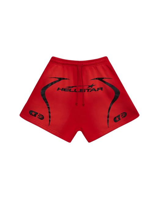 HELLSTAR Red Warm Up Shorts Hsr247" for men