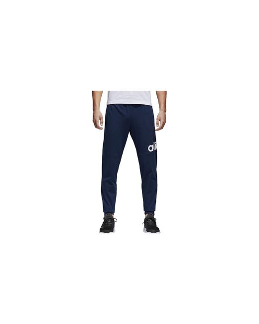 Adidas Black Essentials Linear Logo Sweatpant "Conavy Bk7410" for men