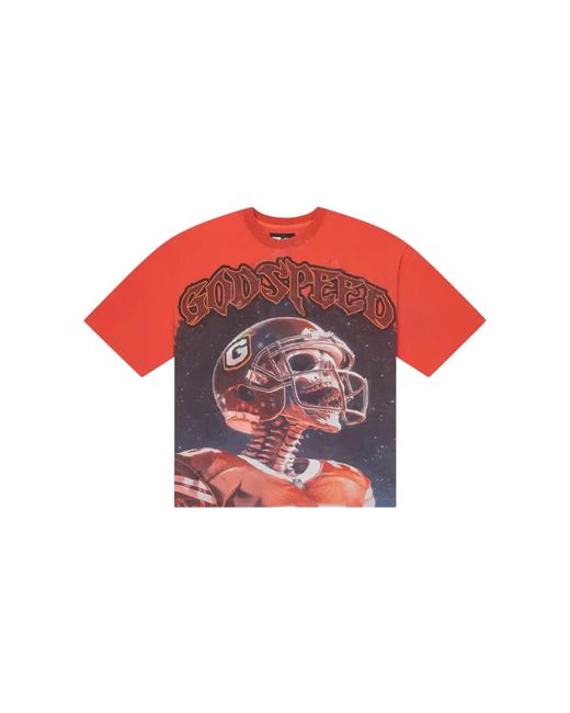 GODSPEED NEW YORK Red Morale T-Shirt 3Gxgqxhf" for men