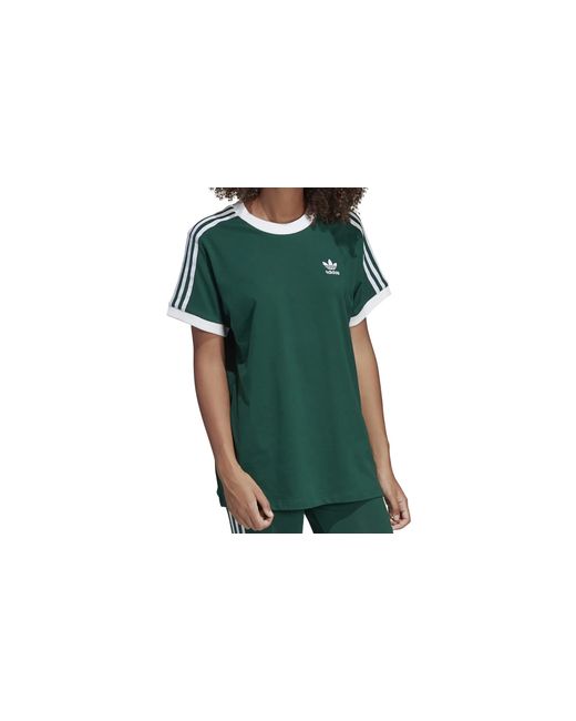 Adidas Green 3 Stripes T-Shirt "Collegiate" Dv2590"