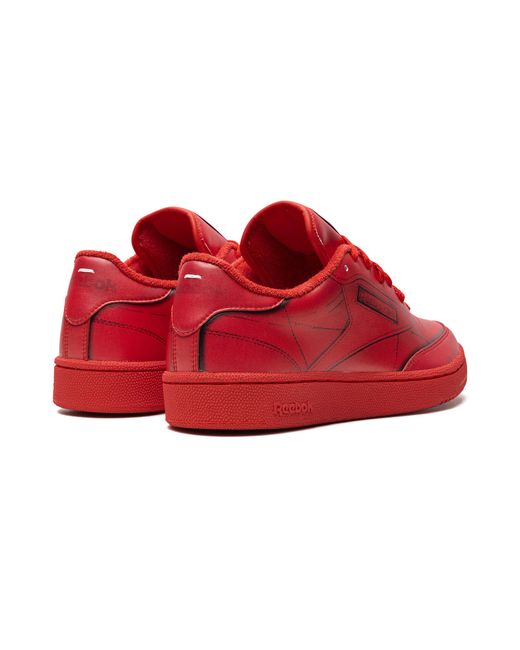 Reebok Red Maison Margiela X Club C "Vector" H02408" for men