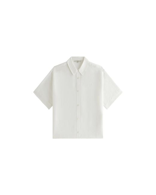 Kith Black Isla Linen Shirt Khw030628 101"