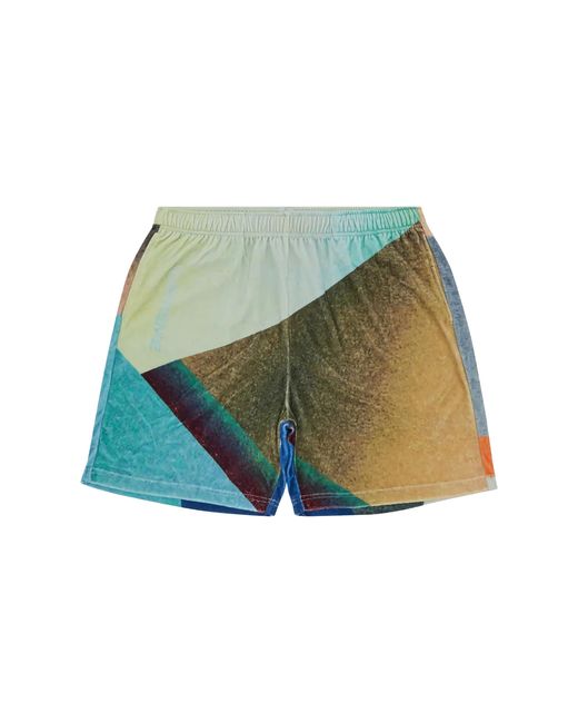 Supreme Green Geo Velour Short "Ss23