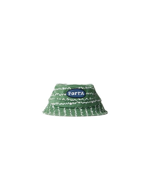 by Parra Green Broken Waves Bucket Hat "Washed" 53480" for men