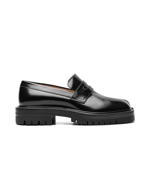 Maison Margiela Black Tabi County Loafer Shoes S58Wr0110P3827H8396" for men