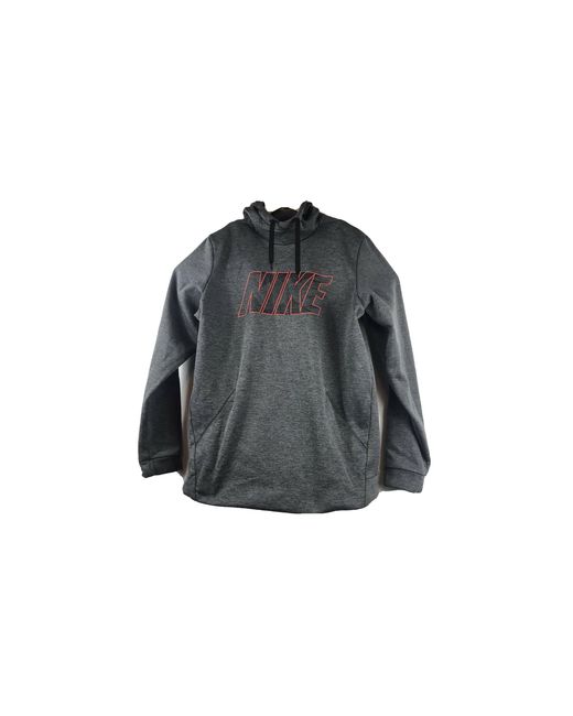 Nike Black Embellished Hoodie "Charcoal" Bv2755 071" for men