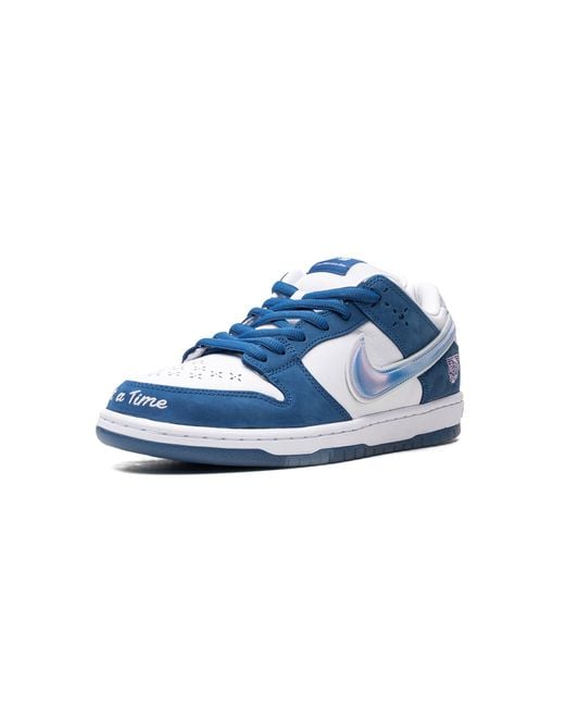 Nike Blue Sb Dunk Low "born X Raised" Shoes
