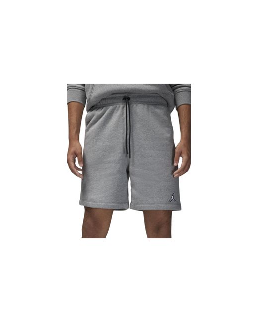 Nike Black Brooklyn Fleece Shorts "Carbon Heather & Dq7470 091" for men