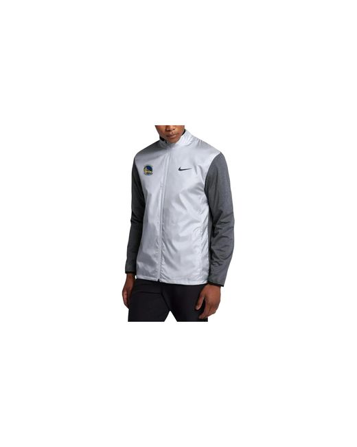 Nike Black Nba Gs Warriors Shield Fz Jacket "Wolf" Gm4015 Shieldfzjckt" for men