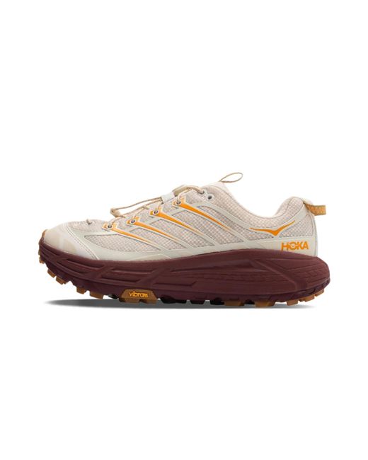 Hoka One One Black One Mafate Three "Vanilla Varsity Burgundy" 1141572 Vvr" for men