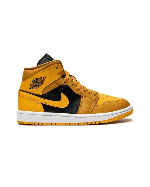 Nike Yellow Air 1 Mid "Chutney" Bq6472 700"