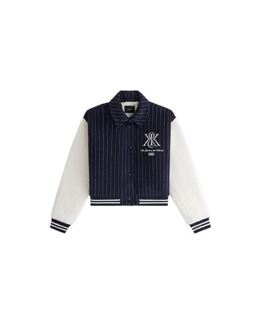 Kith Blue Campbell Varsity Wool Jacket Khw010199 413"