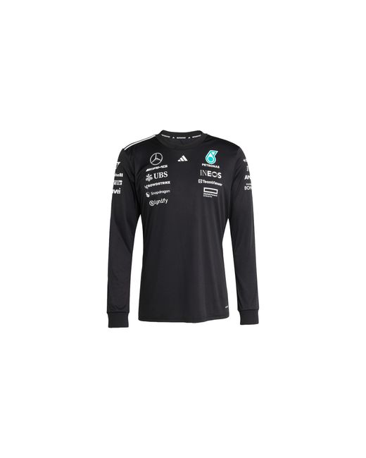 Adidas Black Amg Petronas Formula One Team Driver Long Sleeve Jersey "Mercedes for men