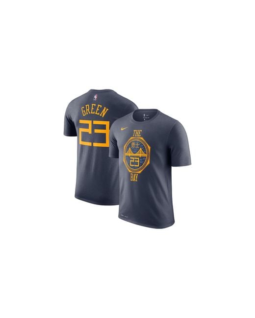Nike Blue Nba Gsw The Bay Name & Number Draymond T-Shirt Ah1328 476"