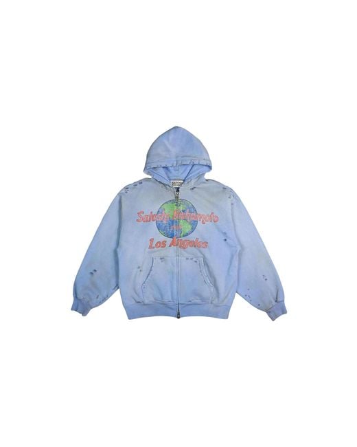 Satoshi Nakamoto Blue 1969 Rock Zip Hoodie Sat010" for men