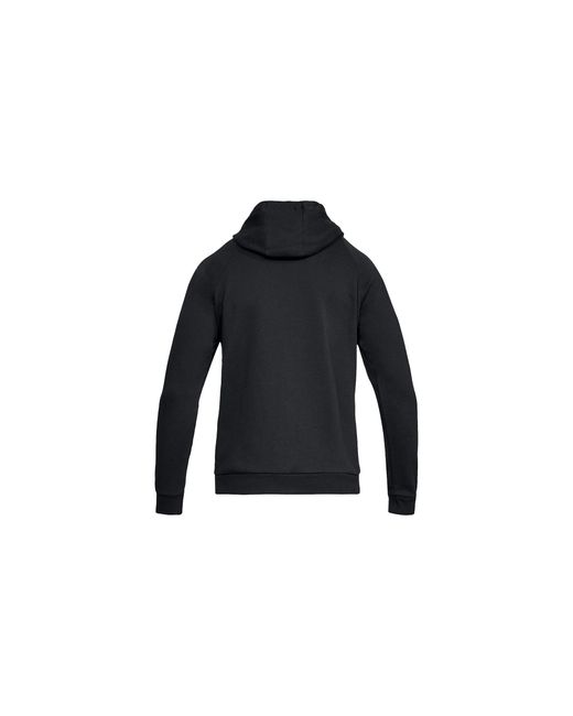 Under Armour Black Rival Fleece Full Zip Hoodie 1320737 001" for men