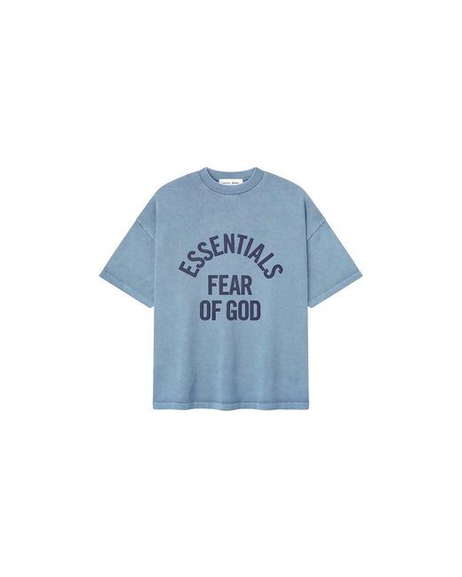 Fear Of God Blue Campus 90's T-Shirt "Faded Coastal" 125Sp262003F" for men