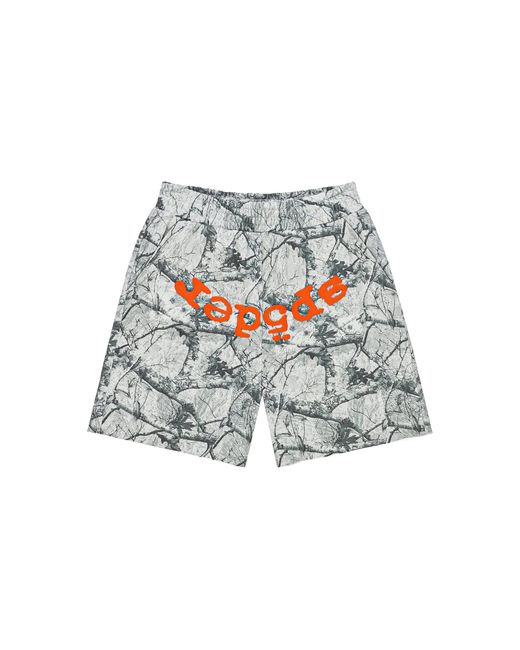 Sp5der Black Real Tree Og Web V2 Sweatshorts 417" for men