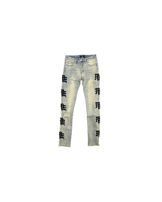 Mixed Emotions Black Monogram Denim "Desert" Mixe070" for men