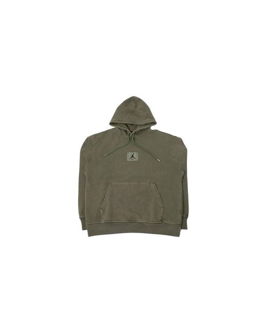 Nike Green Air Statement Fleece Washed Pullover Hoodie "Light' Fb7290 340" for men