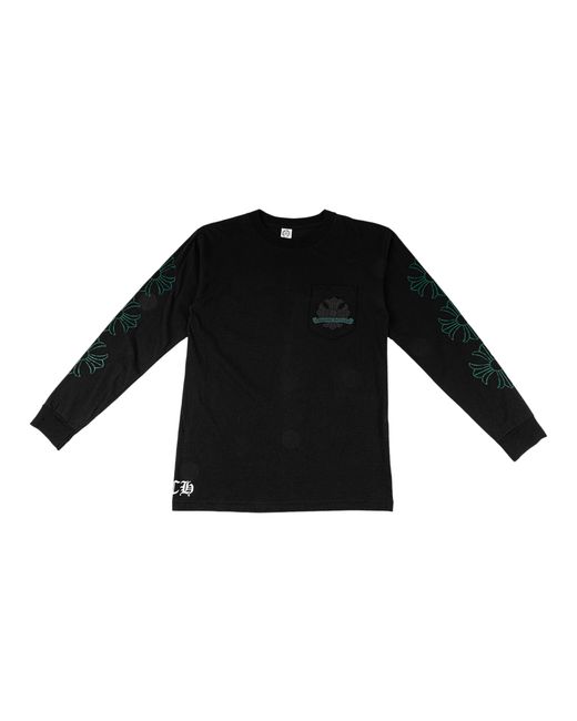 Chrome Hearts Black Ch Plus Long Sleeve T-Shirt Chrm1472" for men