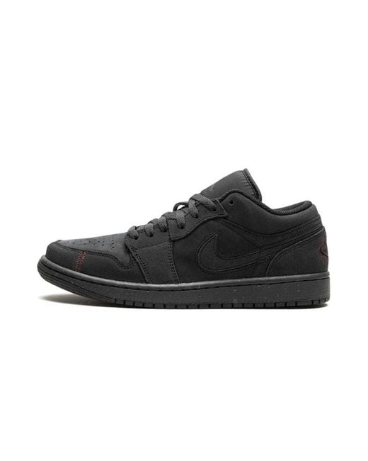 Nike Black Air 1 Low Se Craft "dark Smoke Grey / Varsity Red" Shoes for men