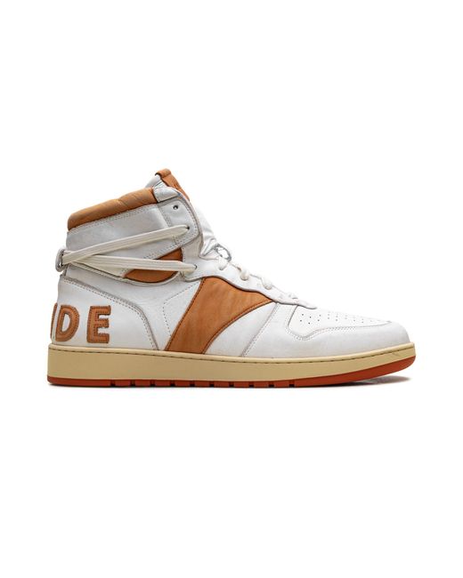 Rhude Black Leather Rhecess Hi Top Sneakers "Multi Rhss22Fo221785620562" for men