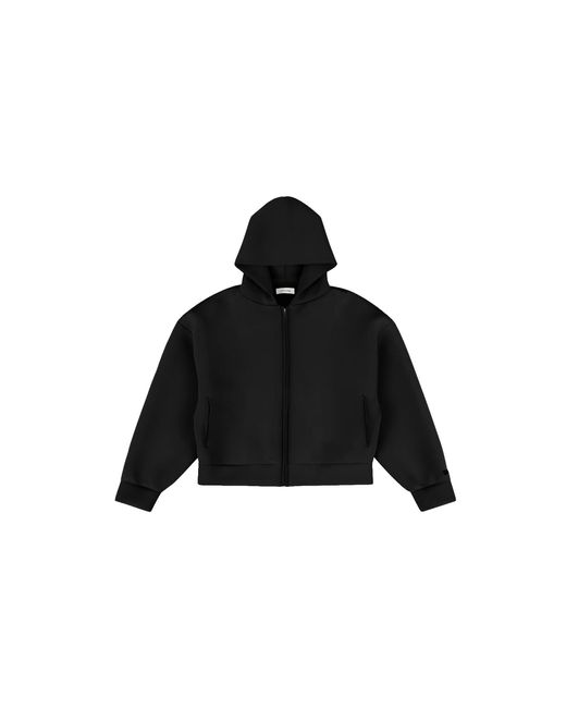 Entire studios Black Scuba Zip Hoodie Esss26Ho01139 0015" for men