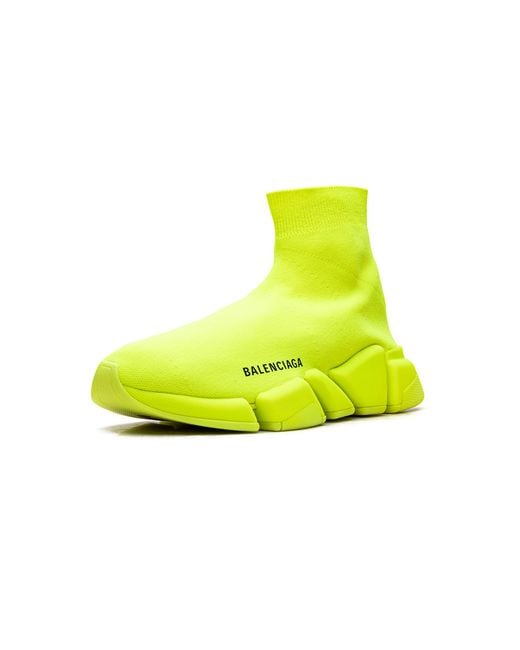Balenciaga Yellow Speed 2 Trainer Knit "Fluo" 617196 W1726 7204"