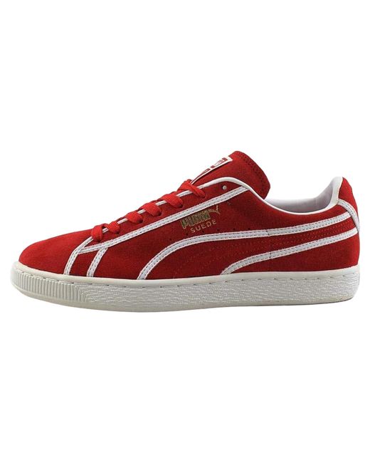 PUMA Red Suede Courtside Binding 357783 03" for men