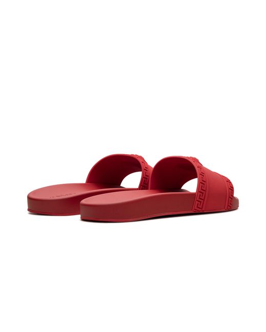 Versace Red Palazzo Medusa Pool Slide Dsu5883 Dgo9G D6G" for men