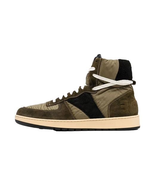 Rhude Black Rhecess Hi 2 Tone Sneakers Rhfw21Fo200405520552" for men