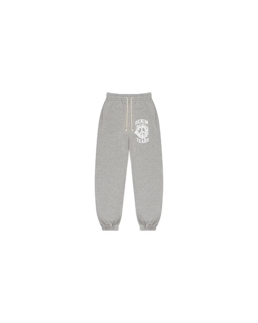 DENIM TEARS Black Denim University Sweatpants Dt262" for men