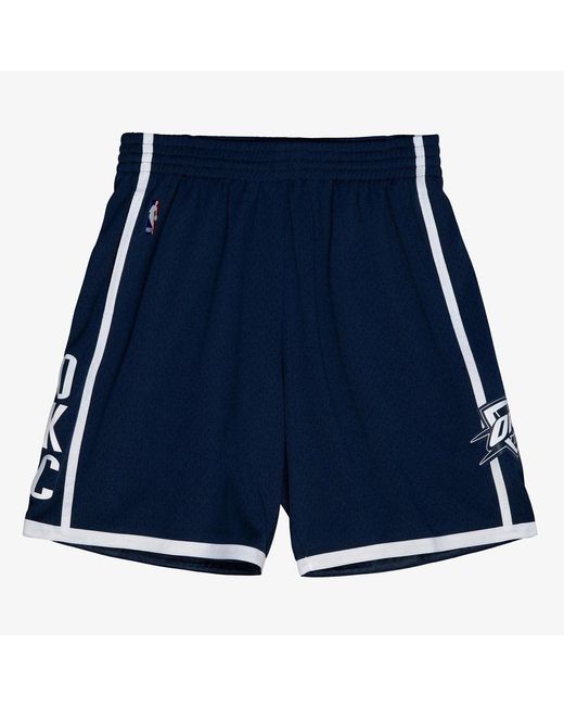 Mitchell & Ness Blue Nba Alt. Shorts Thunder 2015 "Thunder" Smsh4177 Oct15Pppasbl" for men