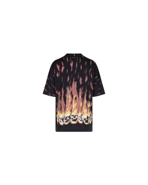 Supreme Black Mm6 Maison Margiela Oversized T-Shirt "Ss24" Su318"