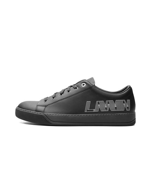 Lanvin Black Low Top Logo Sneaker "Logo" Fm Skdblo Velo P19 10" for men