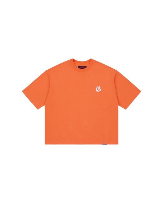 GODSPEED NEW YORK Orange Gs Logo T-Shirt Gs410" for men