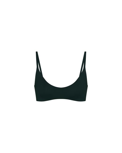 Skims Black Matte Micro Scoop Bra "Nike