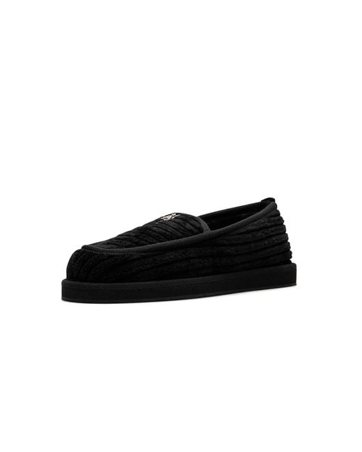 Chrome Hearts Black Dagger Corduroy Slip On Loafers Chrm0065" for men