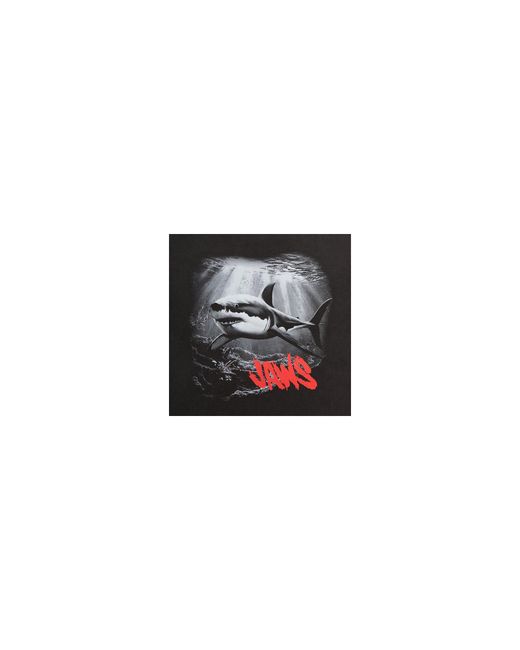 Kith Black Jaws Prey Vintage T-Shirt Khm034442 001" for men