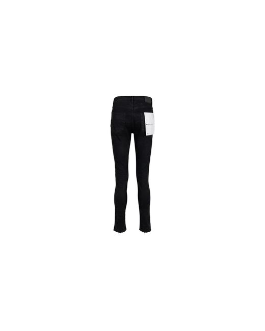 Purple Brand Black Slim Fit Jeans Low Rise With Slim Leg P001 Blr" for men