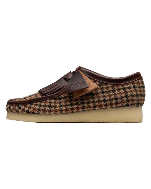 Clarks Black Originals Wallabee Boot Tweed" 26182791" for men