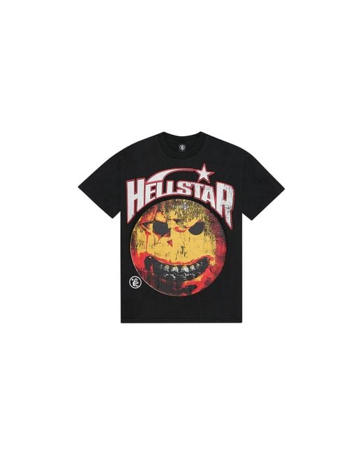 HELLSTAR Black Evil Smile Tee Hsr171" for men