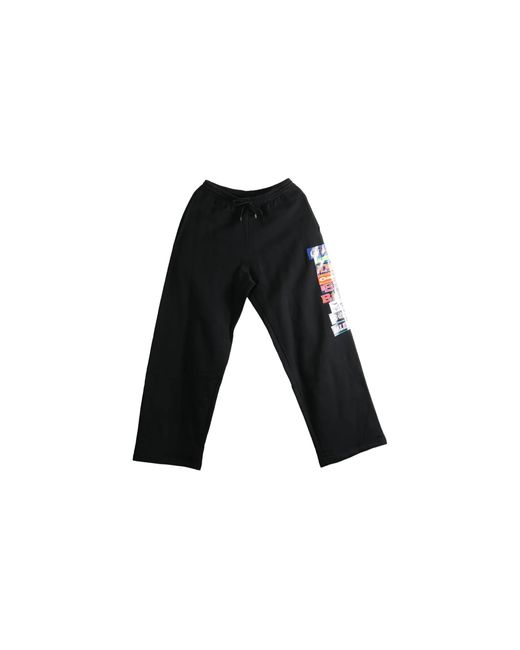 Balenciaga Black Bumper Stickers Baggy Sweatpants 871496Tuvs81000" for men