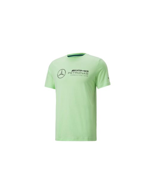 PUMA Green Mapf1 Mercedes Essential Logo Tee "Paradise" 536447 16" for men