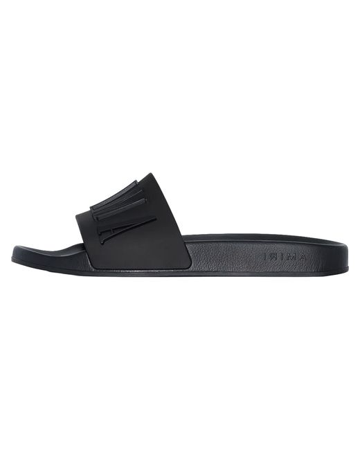 Amiri Black Pool Slides "Debossed" Mff001 001" for men