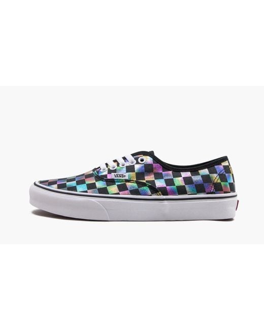 Vans Black Authentic "iridescent Checkerboard" Shoes for men